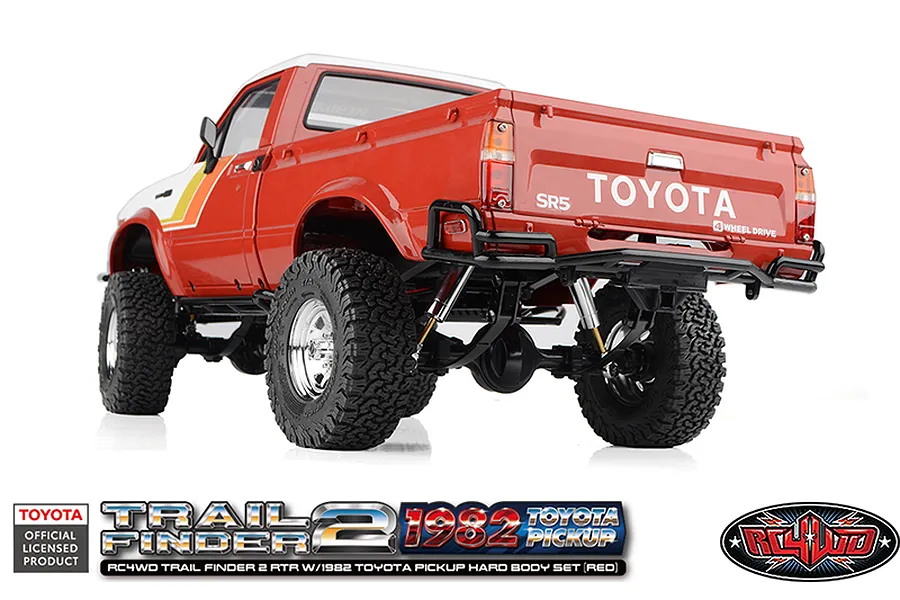 RC4WD Trail Finder 2 1982 Toyota Pick Up RC Rock Crawler Electric 4WD 1/10 Scale RTR - Red image 114875