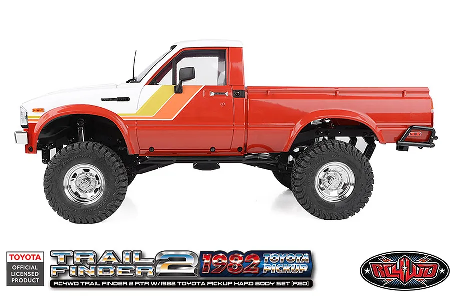 RC4WD Trail Finder 2 1982 Toyota Pick Up RC Rock Crawler Electric 4WD 1/10 Scale RTR - Red image 114876