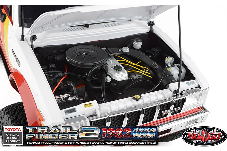 RC4WD Trail Finder 2 1982 Toyota Pick Up RC Rock Crawler Electric 4WD 1/10 Scale RTR - Red image 114877