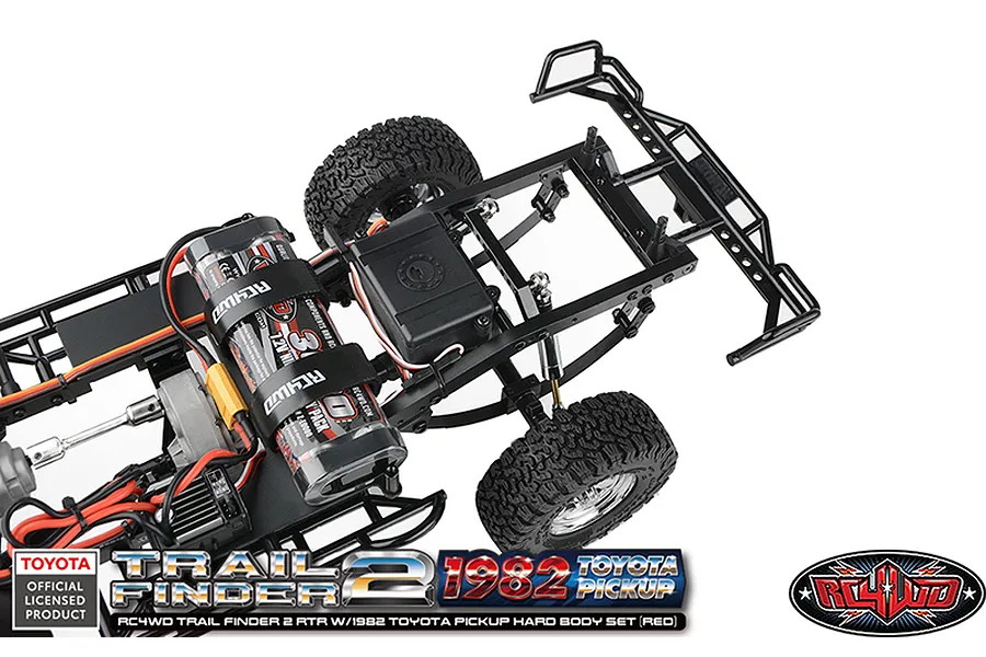 RC4WD Trail Finder 2 1982 Toyota Pick Up RC Rock Crawler Electric 4WD 1/10 Scale RTR - Red image 114878