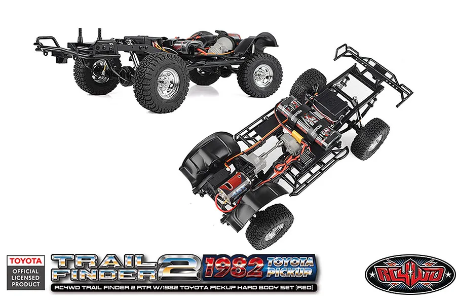 RC4WD Trail Finder 2 1982 Toyota Pick Up RC Rock Crawler Electric 4WD 1/10 Scale RTR - Red image 114881