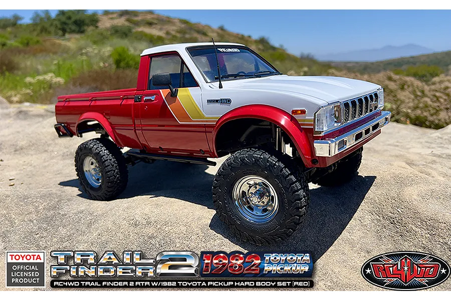 RC4WD Trail Finder 2 1982 Toyota Pick Up RC Rock Crawler Electric 4WD 1/10 Scale RTR - Red image 114885