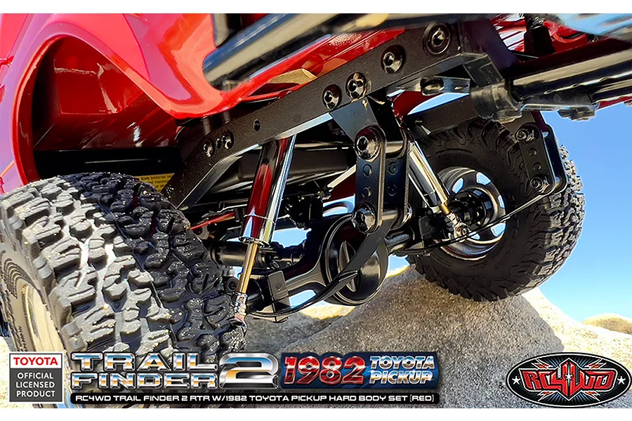 RC4WD Trail Finder 2 1982 Toyota Pick Up RC Rock Crawler Electric 4WD 1/10 Scale RTR - Red image 114886