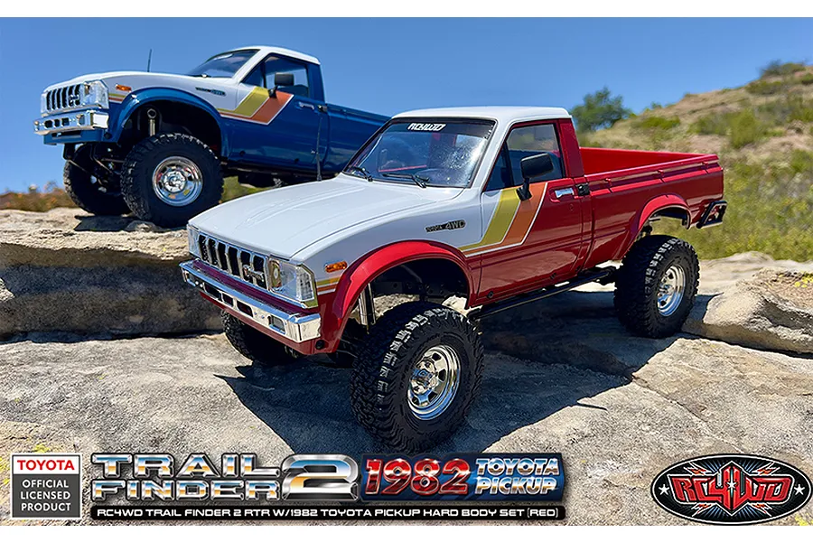 RC4WD Trail Finder 2 1982 Toyota Pick Up RC Rock Crawler Electric 4WD 1/10 Scale RTR - Red image 114887