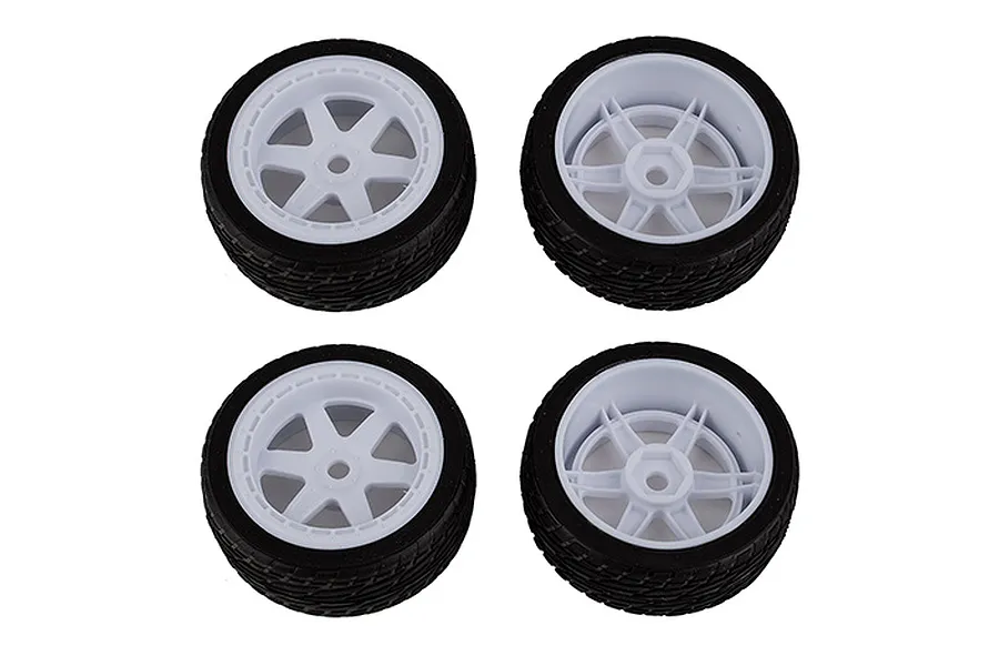 Team Associated 1.9&amp;quot; Hoonitruck Tyres on White Rims - Glued Wheels 4Pcs image 114920