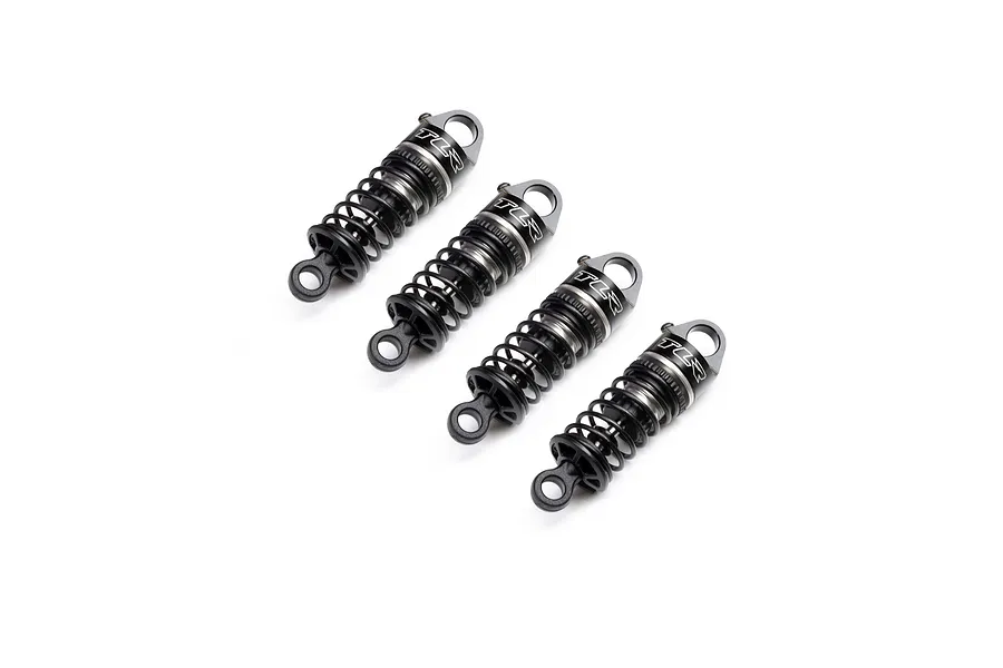 Losi Aluminium Adjustable Complete Shock Set 4Pcs - Gunmetal image 115010