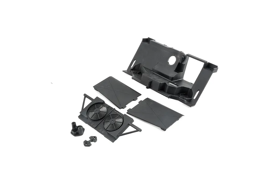 Losi Rear Bulkhead, Fan Panel and Mudguards Set image 115017
