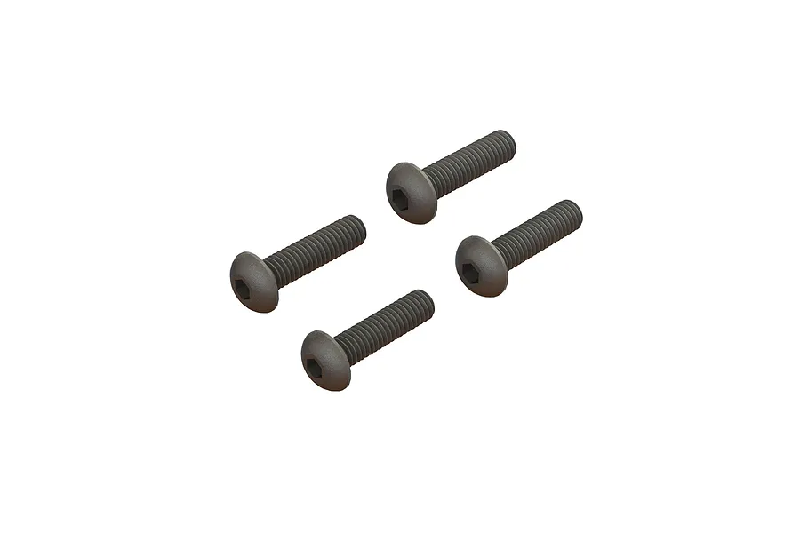 ARRMA 4x16mm Fine Thread Button Head Screws 4Pcs image 115087