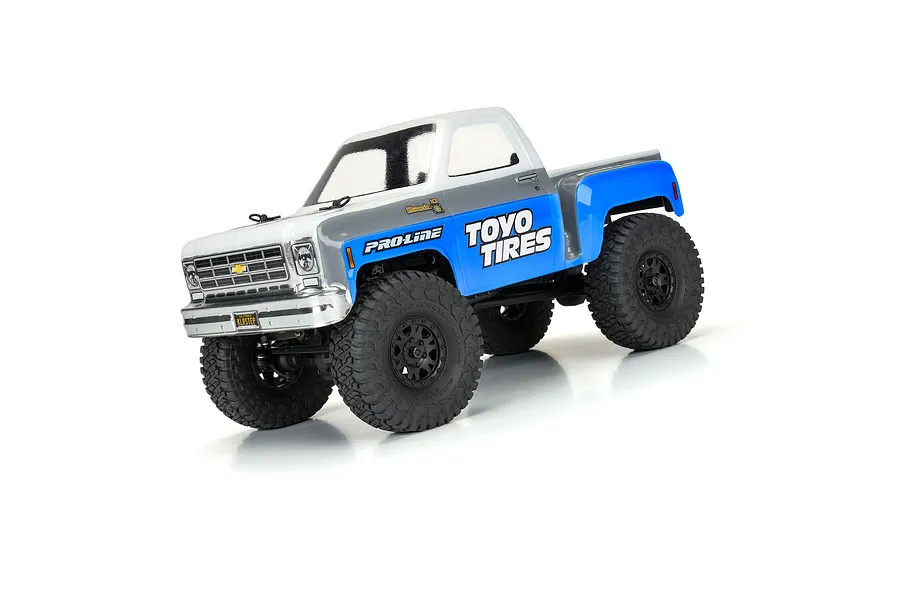 Pro-Line 1.0&amp;quot; Toyo Open Country R/T Trail Tyres on Black Impulse Rims - Glued Wheels 4Pcs image 115110
