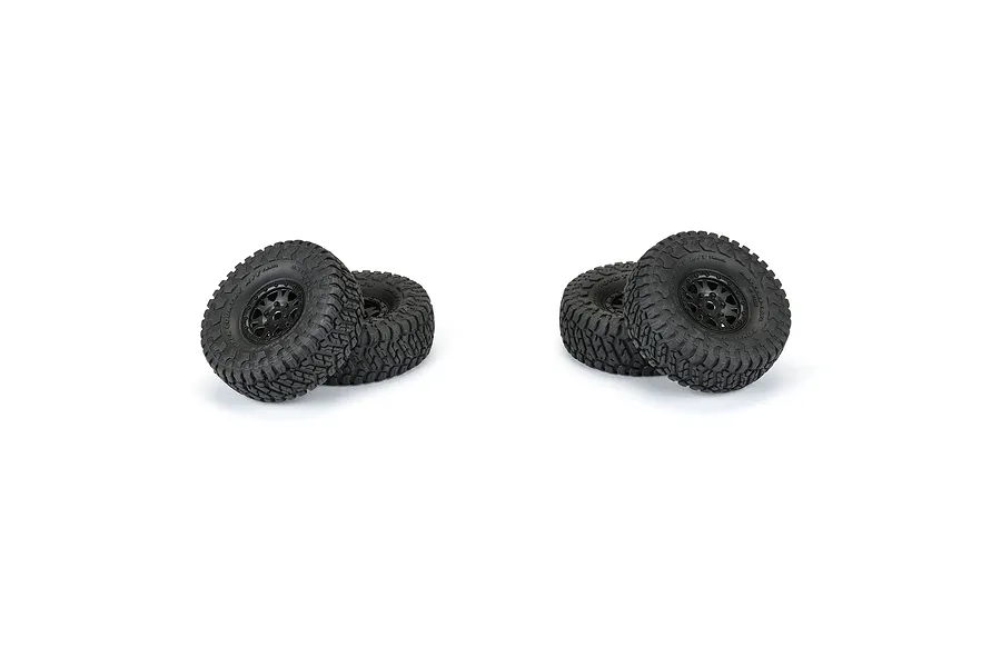 Pro-Line 1.0&amp;quot; Toyo Open Country R/T Trail Tyres on Black Impulse Rims - Glued Wheels 4Pcs image 115111