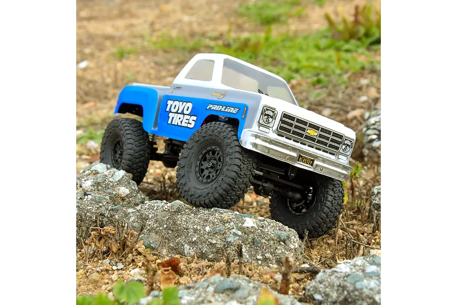 Pro-Line 1.0&amp;quot; Toyo Open Country R/T Trail Tyres on Black Impulse Rims - Glued Wheels 4Pcs image 115112