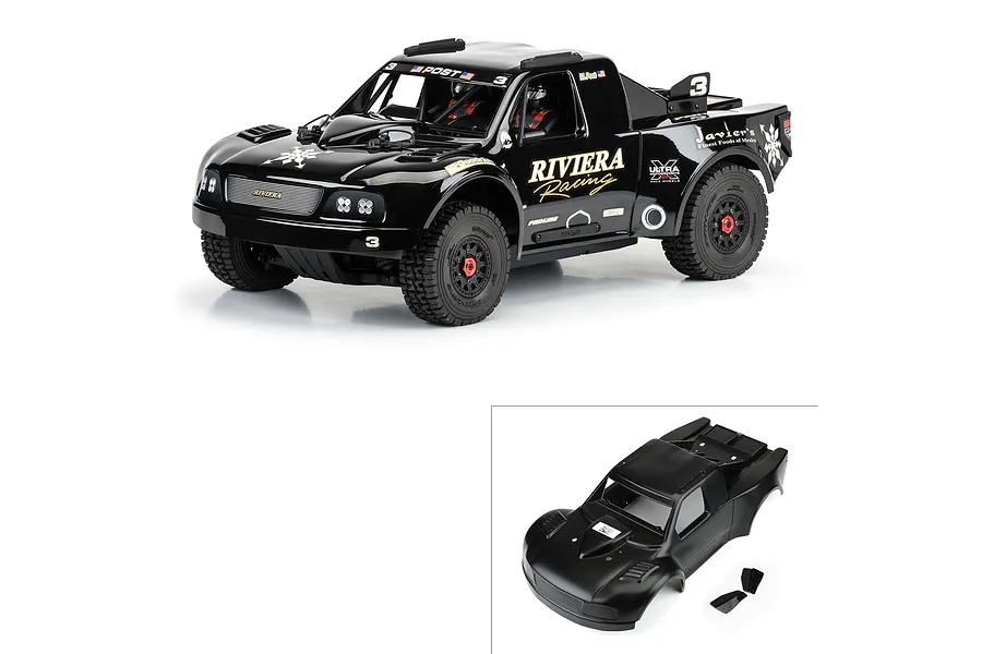 Pro-Line 1/8 1997 Ford F-150 Trophy Truck Painted Body Shell Body - Riviera Black image 115121