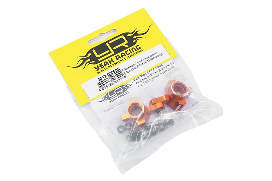 Yeah Racing Aluminium Steering Hubs 2Pcs - Orange image 115180