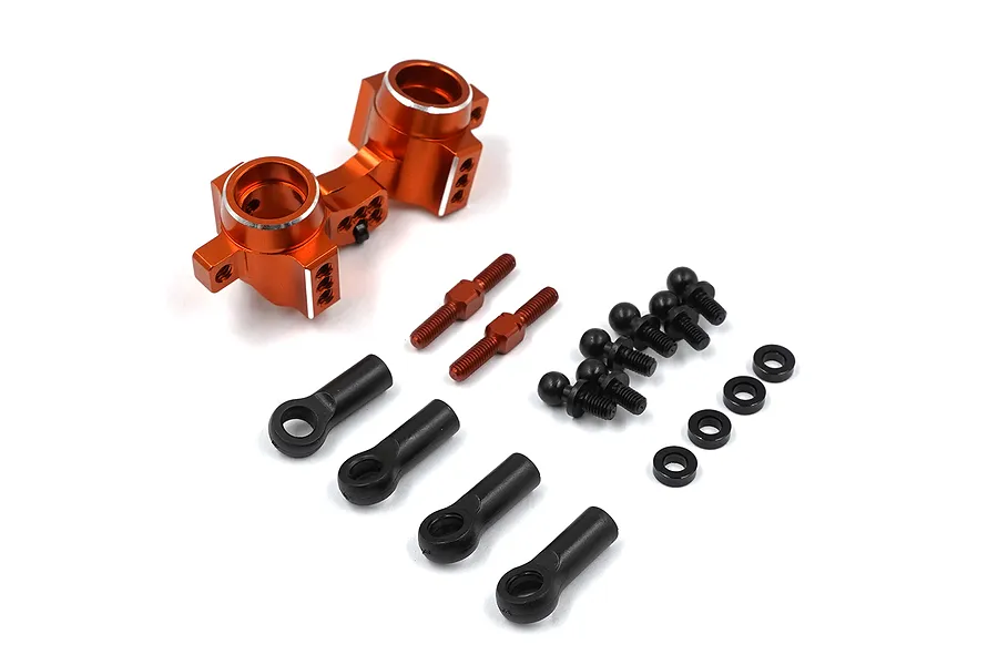 Yeah Racing Aluminium Rear Hubs 2Pcs - Orange image 115182