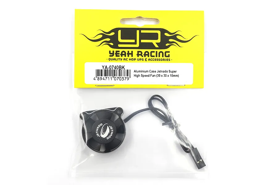 Yeah Racing Aluminium 30x30x10mm Jetnado Ohm 300 Super High Speed Cooling Fan image 115187