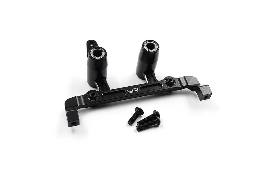 Yeah Racing Aluminium Steering Bell Crank/Drag Link Assembly - Black image 115200