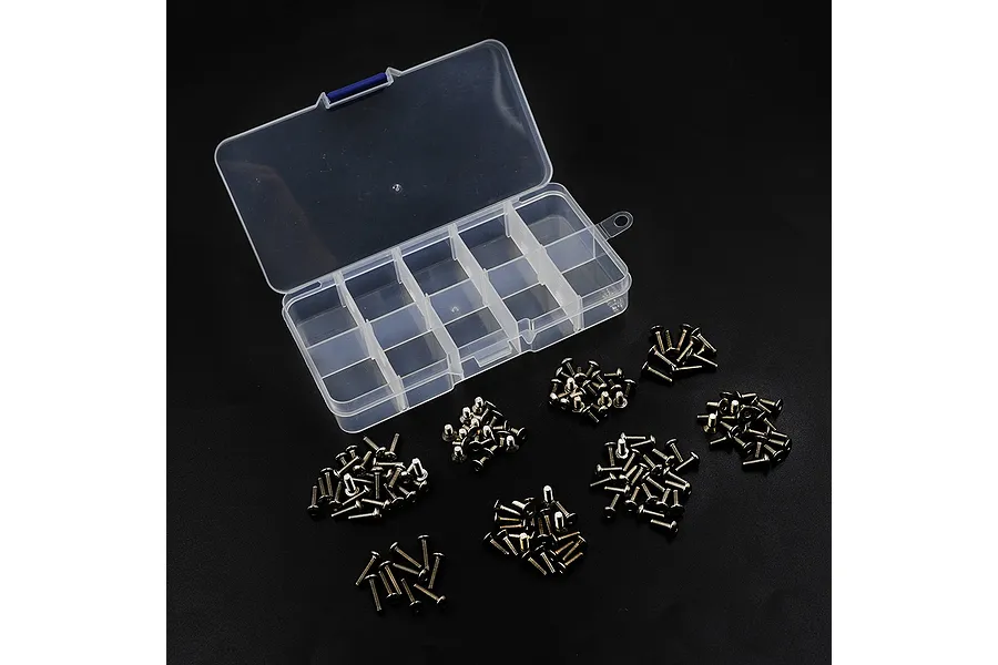 Yeah Racing Titanium Hex Socket Machine Screw Set with Mini Box 150Pcs image 115204