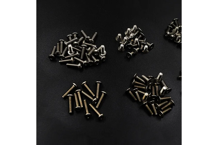 Yeah Racing Titanium Hex Socket Machine Screw Set with Mini Box 150Pcs image 115205