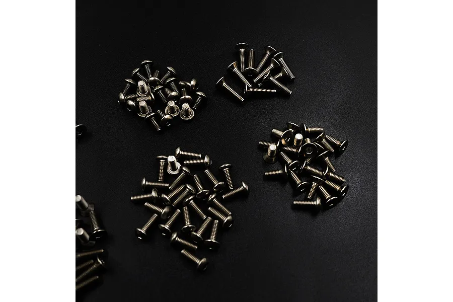 Yeah Racing Titanium Hex Socket Machine Screw Set with Mini Box 150Pcs image 115207