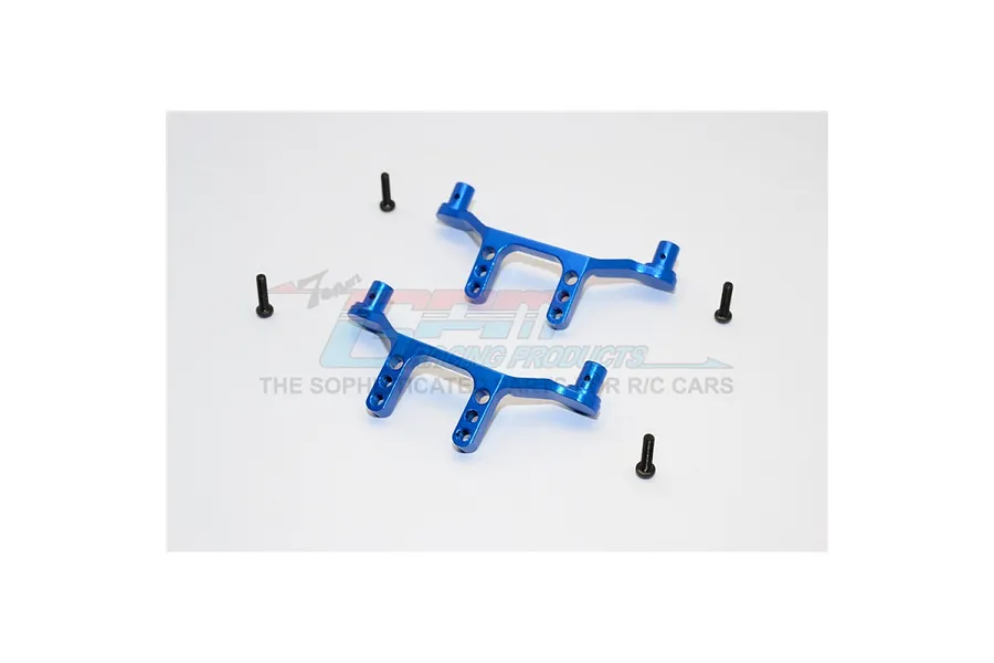 GPM Aluminium Front and Rear Body Post Mounts Set - Blue image 115226