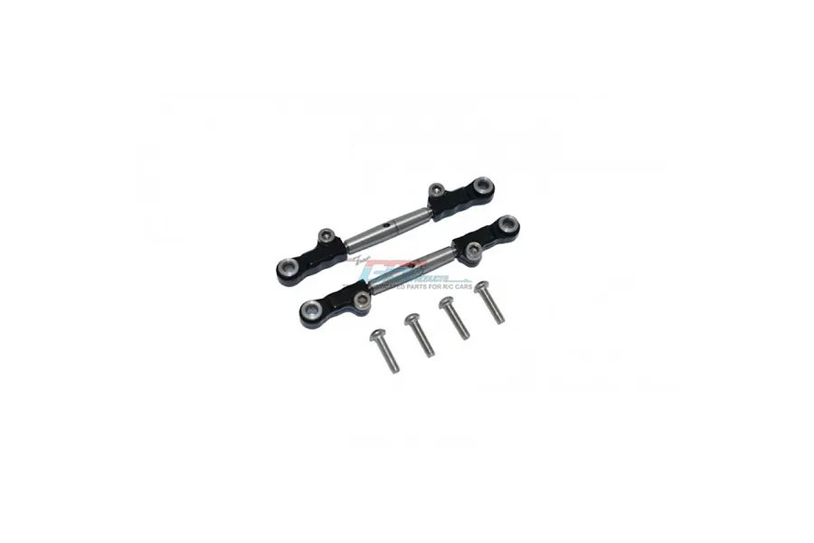 GPM Aluminium and Stainless Steel Rear Upper Adjustable Turnbuckles 2Pcs - Black image 115242