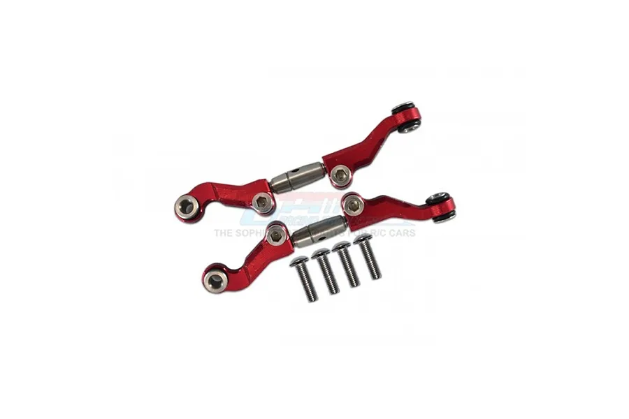 GPM Aluminium Front Steering Tie Rods 2Pcs - Red image 115243