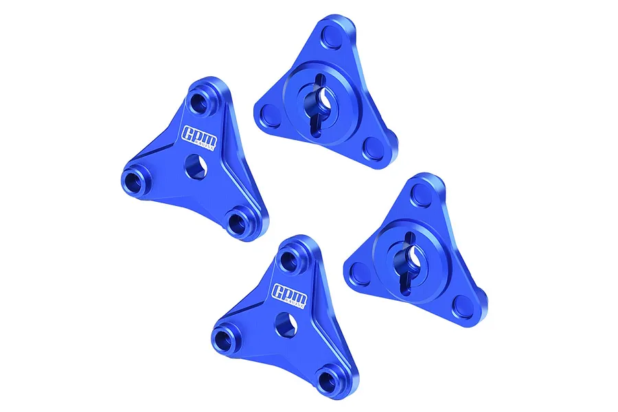GPM Aluminium Tamiya Wheel Hexes 4Pcs - Blue image 1