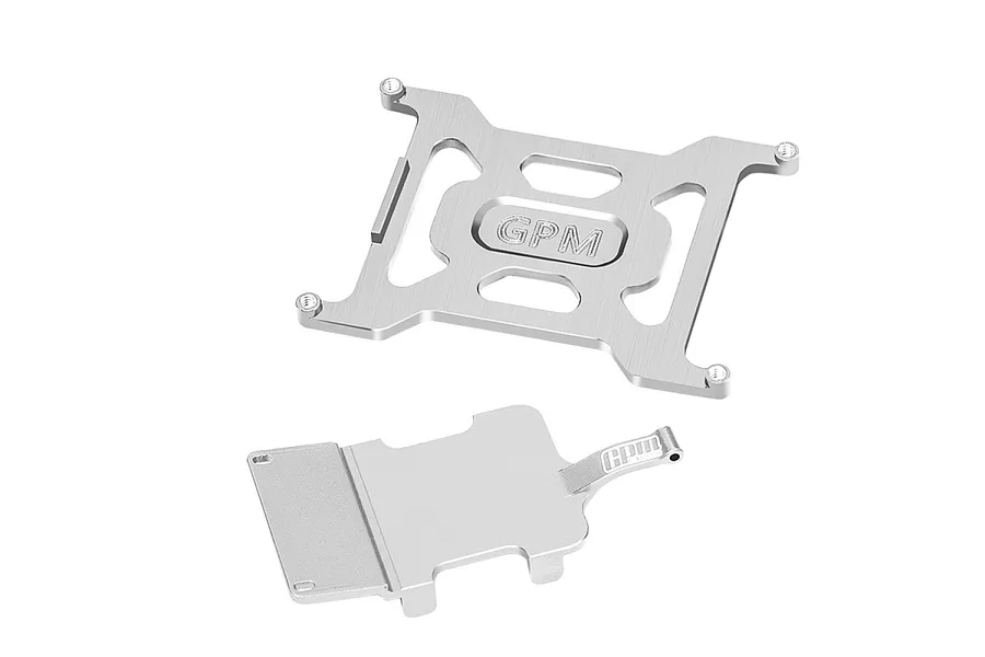 GPM Aluminium Battery Holder and Electronics Mount 2Pcs - Silver image 115256