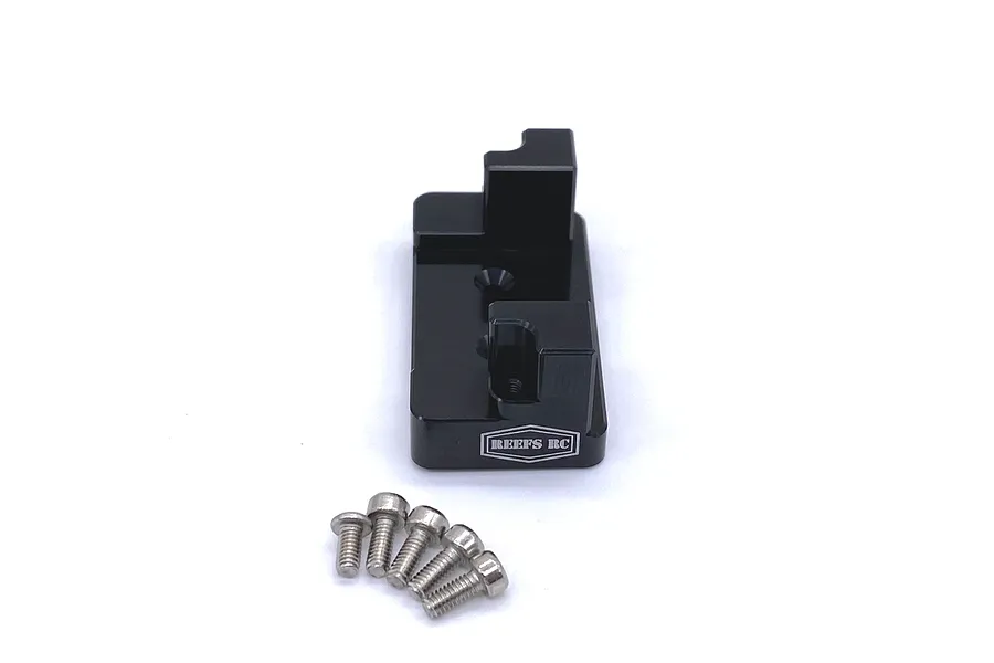 Reefs RC Aluminium 99Micro Servo and Servo Winch Mount - Black image 115344