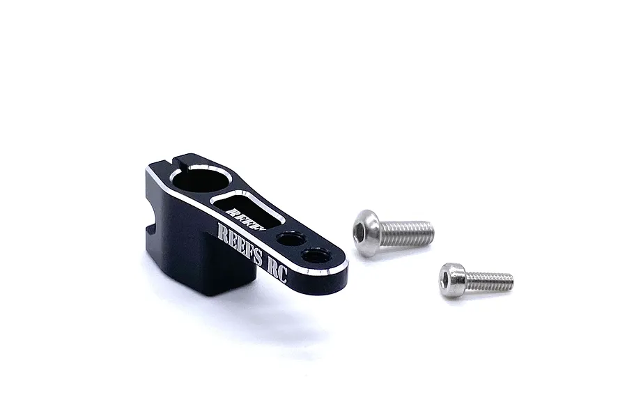Reefs RC Aluminium 25T Long Neck Servo Horn - Black image 115357