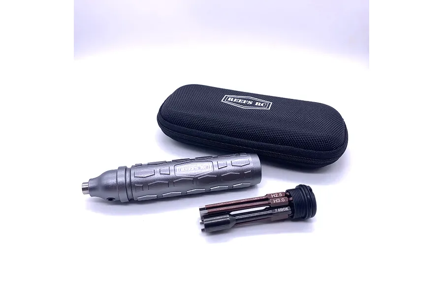 Reefs RC Multi-Tool Handle with Magnetic Hex Tips and Nut Drivers - Silver image 115410