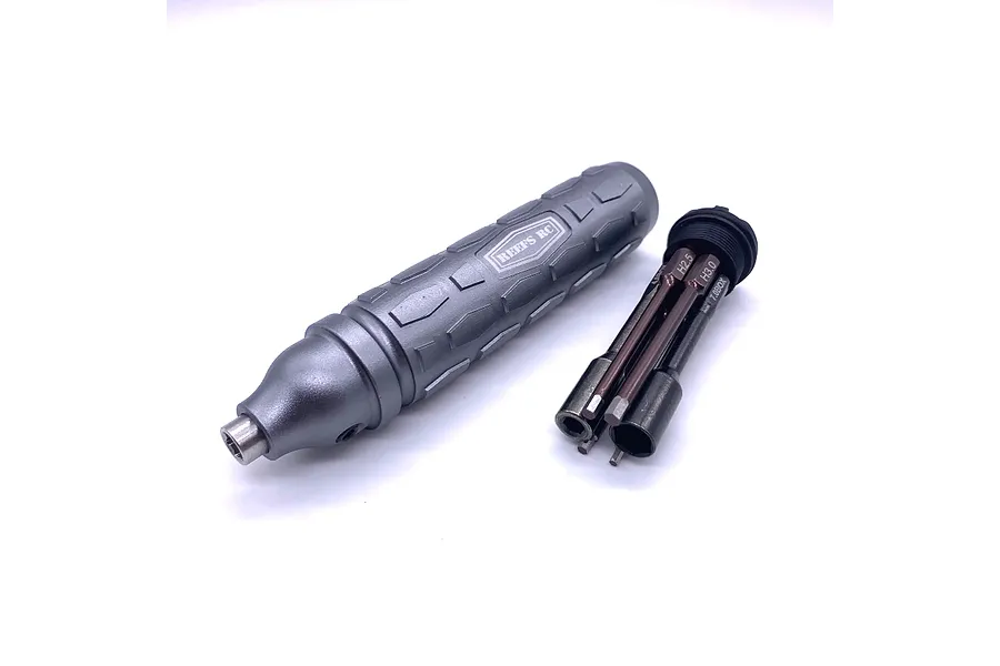 Reefs RC Multi-Tool Handle with Magnetic Hex Tips and Nut Drivers - Silver image 115412