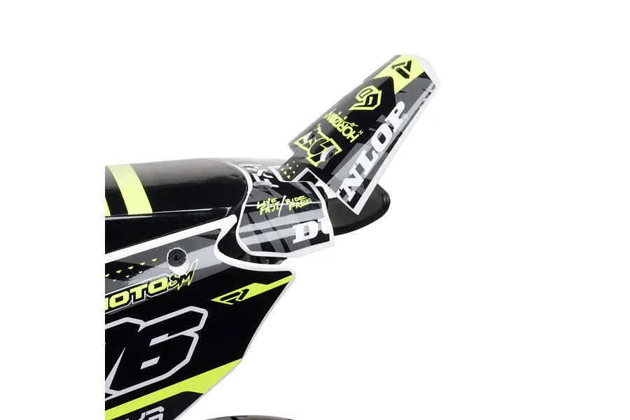 Losi Promoto-SM FXR Supermoto RC Motorcycle Electric Brushless 1WD 1/4 Scale RTR - White image 115767