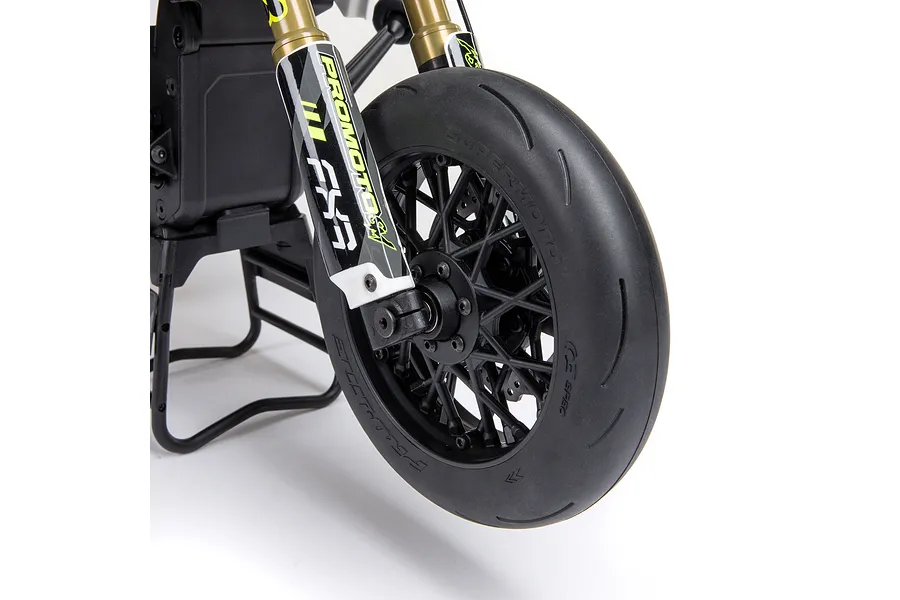 Losi Promoto-SM FXR Supermoto RC Motorcycle Electric Brushless 1WD 1/4 Scale RTR - White image 115770