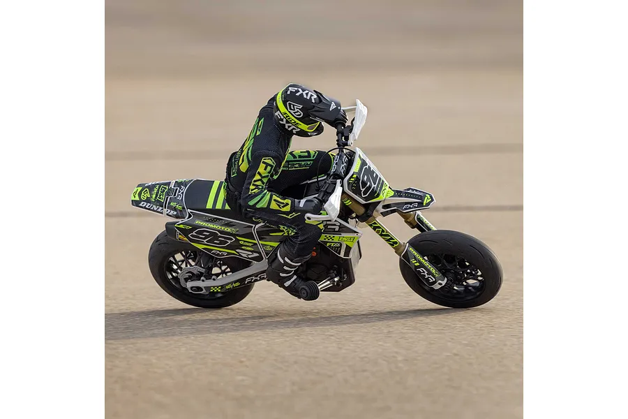 Losi Promoto-SM FXR Supermoto RC Motorcycle Electric Brushless 1WD 1/4 Scale RTR - White image 115773