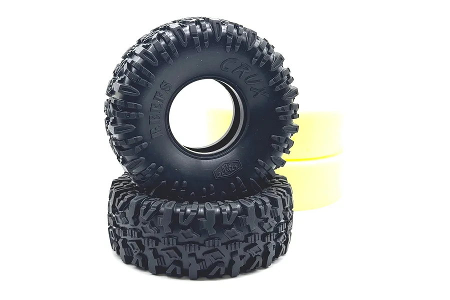 Reefs RC 1.9&amp;quot; Crux (Grey Compound) Rock Crawler Tyres image 115799