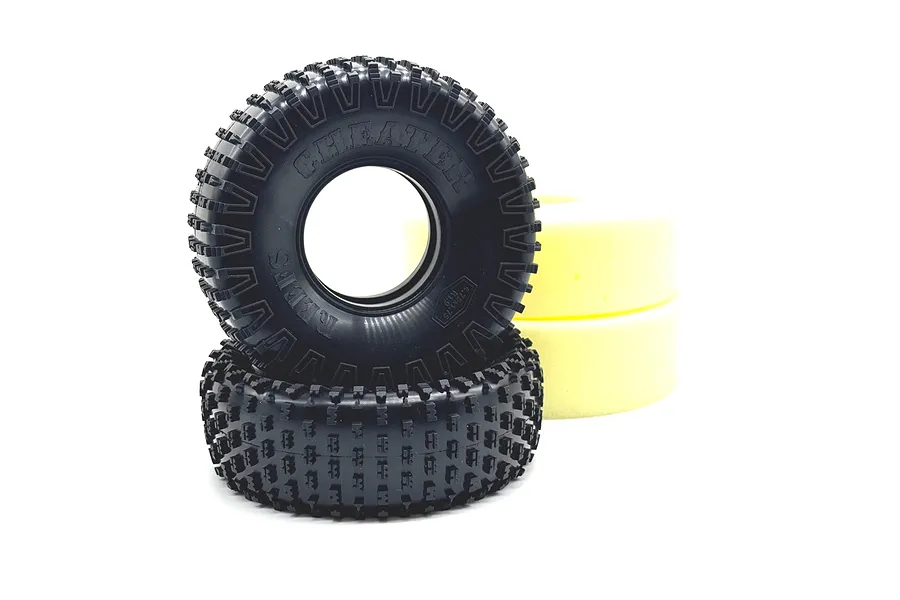 Reefs RC 1.9&amp;quot; Cheater (Grey Compound) Rock Crawler Tyres with Foam Inserts 2Pcs image 115804