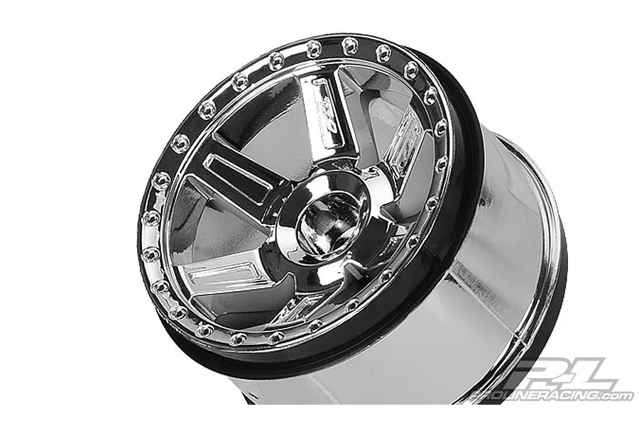 Pro-Line 2.8&amp;quot; Chrome Desperado Rims 2Pcs image 11590
