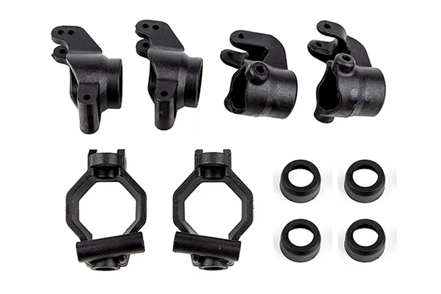 Team Associated Caster Blocks, Steering Blocks and Rear Hubs Set image 116054