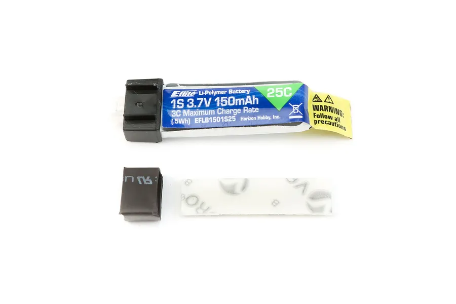 E-Flite 3.7V 150mAh 25C 1S Soft Case LiPo Battery image 116061