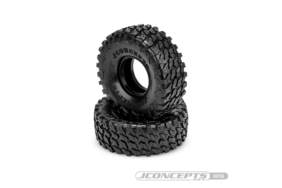 JConcepts 1.9&amp;quot; Bossman (Green Compound) Tyres with Foam Inserts 2Pcs image 116094