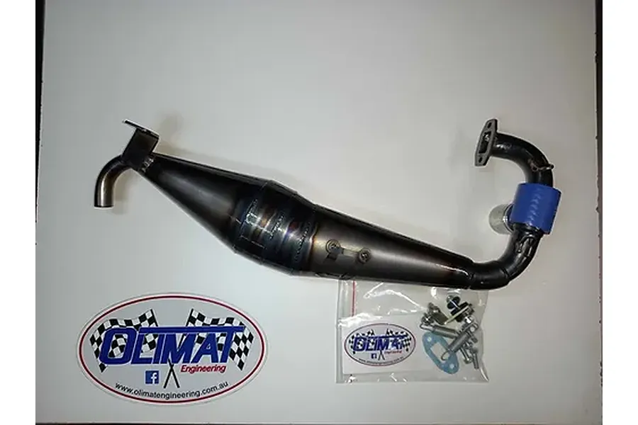 Olimat Engineering Left Hand Speedway Exhaust Pipe Set image 116194