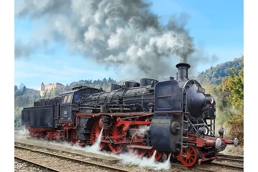 Revell 1/87 BR 18 505 with Tender 2&amp;#039;3&amp;#039; T38 Train Scaled Plastic Model Kit  image 116212