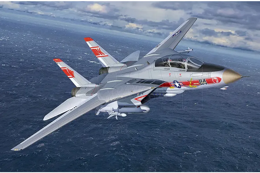 Revell 1/144 Grumman F-14A Tomcat Fighter Jet Scaled Plastic Model Kit image 116229