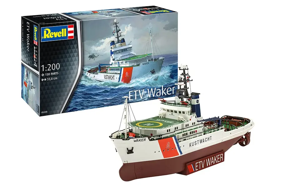 Revell 1/200 ETV Waker Coast Guard Ship Scaled Plastic Model Kit image 116235