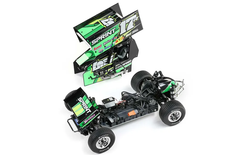 Losi 22S Sprint RC Sprint Car Electric Brushless 2WD 1/10 Scale RTR - Green image 116458