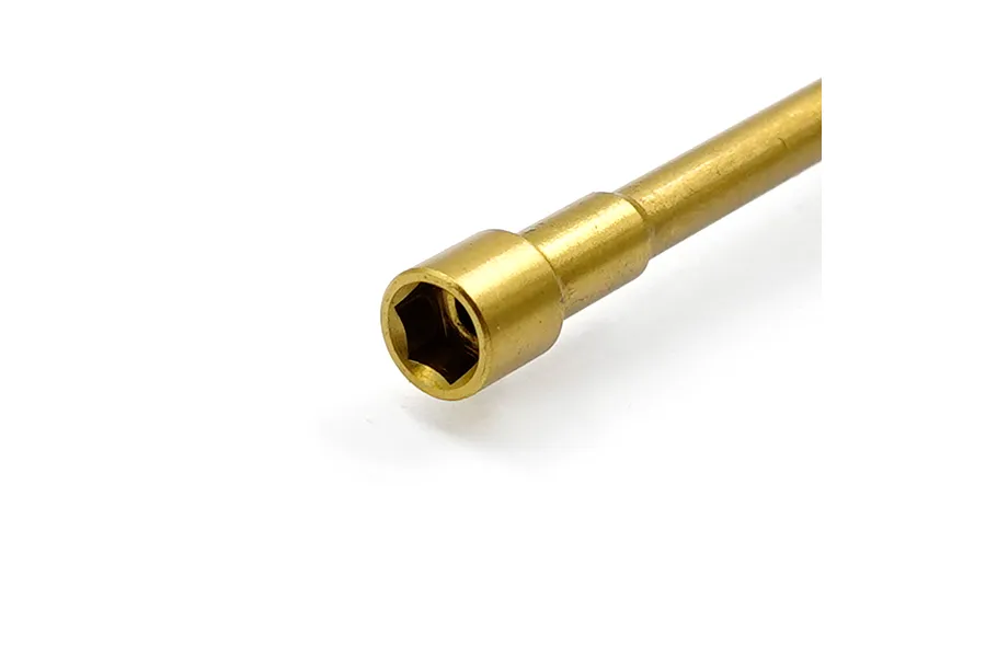 Yeah Racing Aluminium 4.5mm Lock Nut Driver - Black/Gold image 2