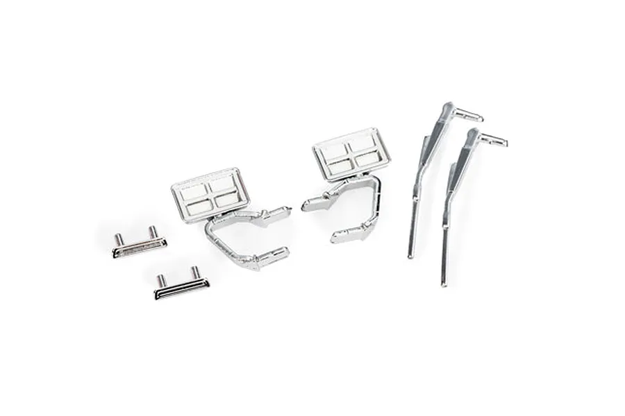 Traxxas Door Handles, Mirrors and Windshield Wipers Set - Chrome image 116529