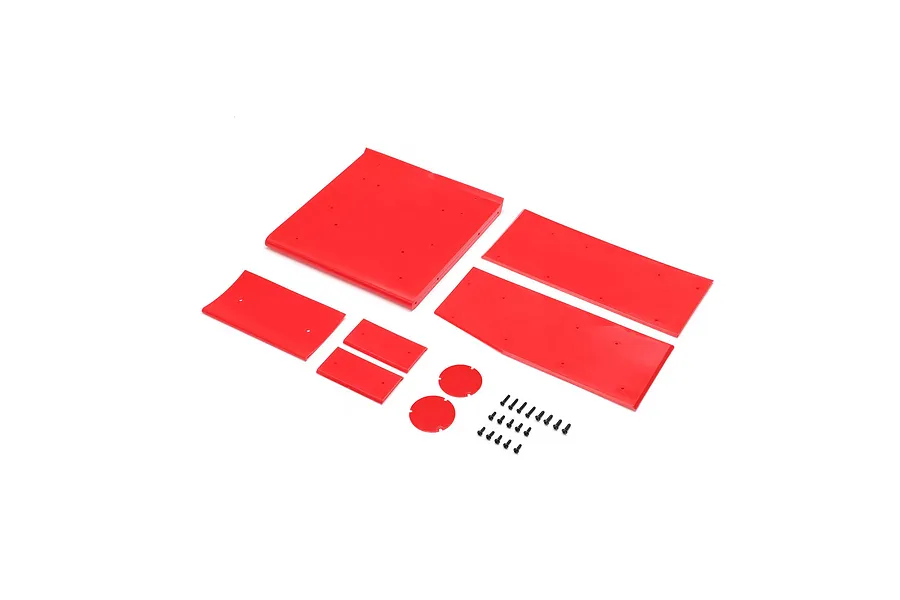 Losi 1/10 Wing Panel Set - Red image 116539