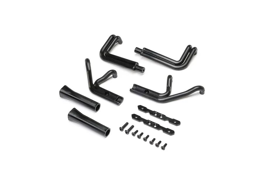 Losi 1/10 Header Set - Matte Black image 116543